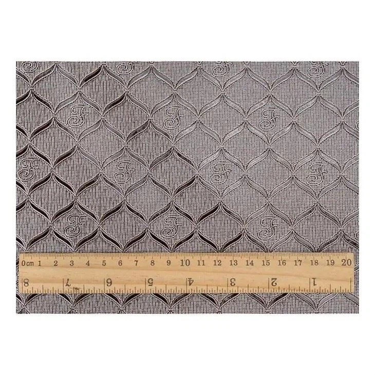 Customized Pvc Bright Geometric Pattern Artificial Synthetic Leather Packaging Wallet Box Notebook Faux Leather Fabric